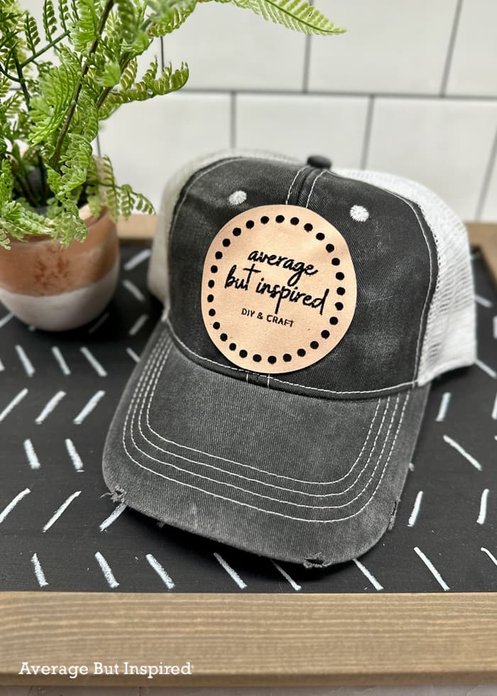 Making a Leather Patch Hat with a Glowforge & Cricut