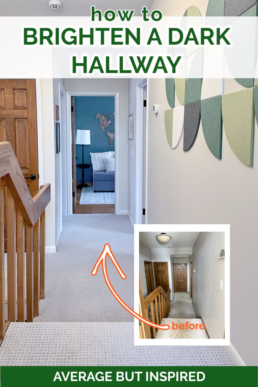 If you want to brighten a dark hallway, here are some great ideas! There are many ways to make a dark hallway look brighter and lighter, even if you don't have any natural light coming in.