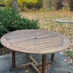 DIY teak wood table restoration