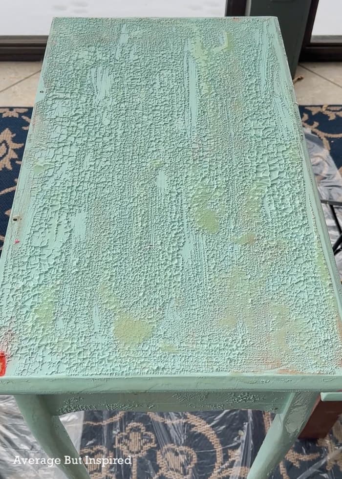 Low odor furniture paint stripper worked quickly to soften the paint for removal.