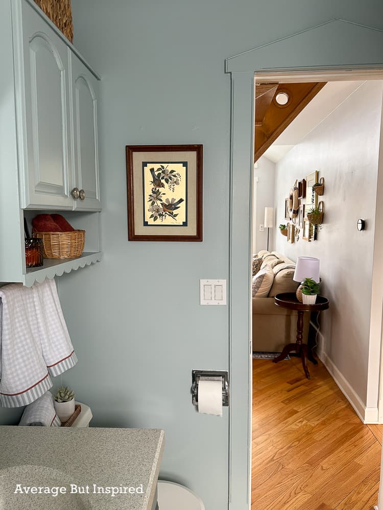 Cozy Cottage Bathroom with Vintage Charm